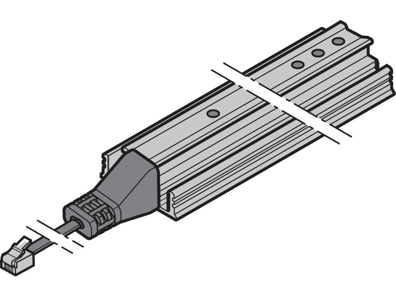 Hormann Light curtain HLG-550 transmitter length 550 mm