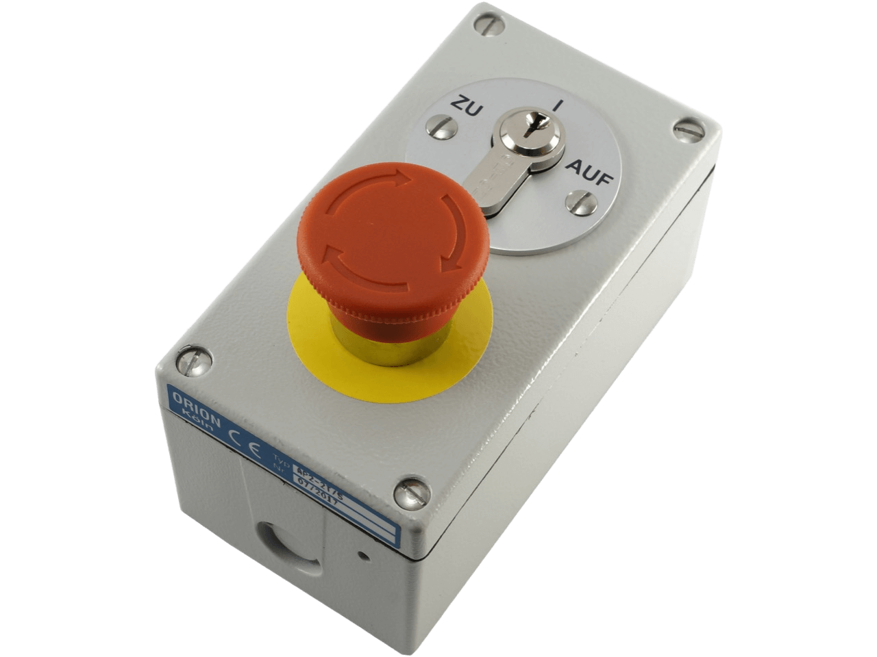 Orion AP 2-2 T/S Key-Switch Wall-Mount 2-direction with emergency-stop button