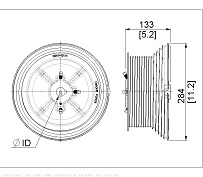 Canimex Torque Force TF D800-120 M203-3050 High Lift Drums 1in Door Weight 1000kg Door Height HL 3028mm left hand side