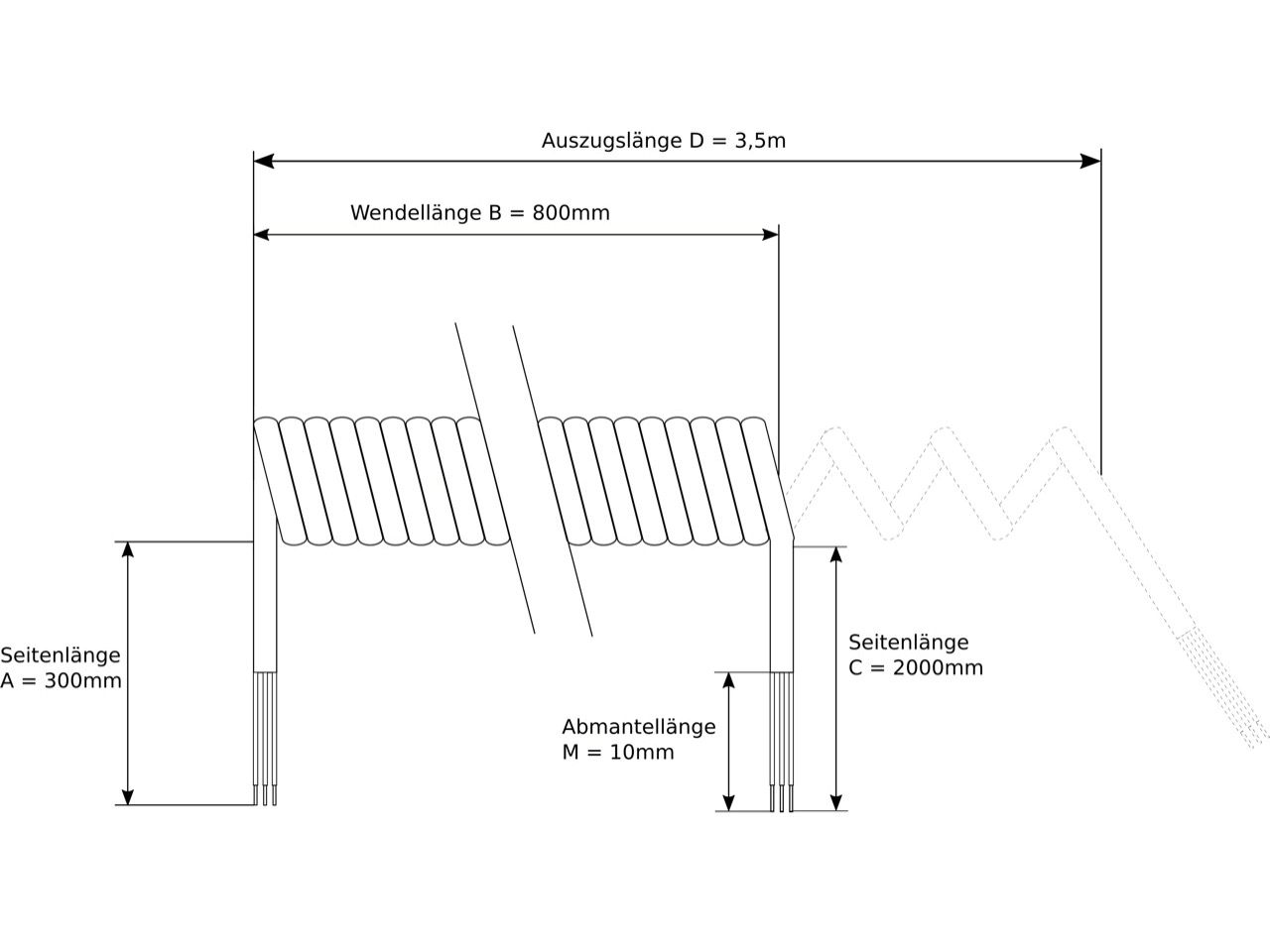 Coil Cord Set with Junction Box GfA Elektromaten Connectors