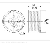 Canimex Torque Force TF D525-216 M134-5500 Standard Lift Drums 1,25in Door Weight 680kg Door Height 5881mm right hand side