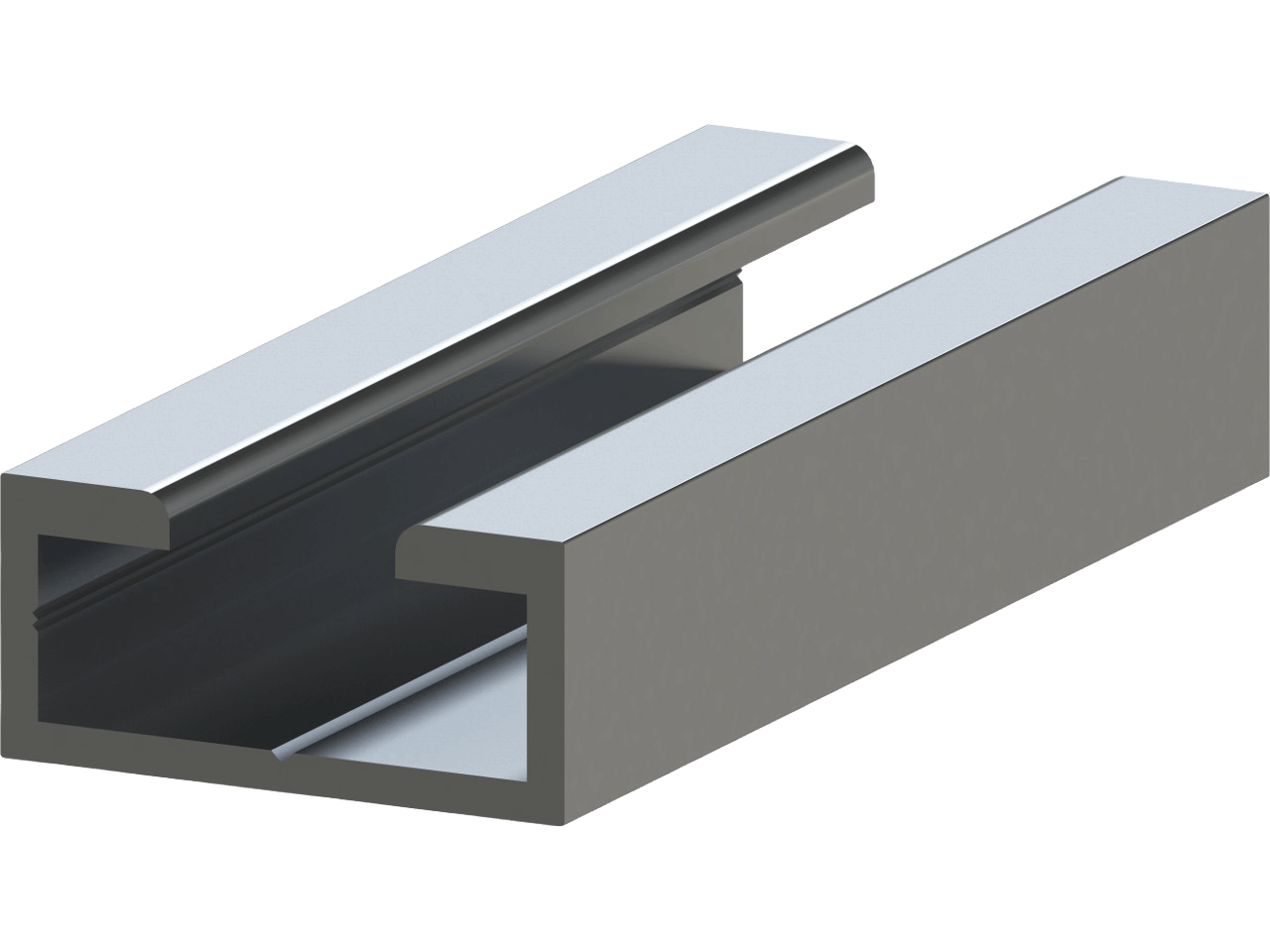 Aluminium-C-Profile Width 30mm Height 14mm 0,75m Rail