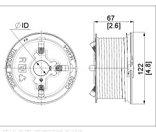 Canimex Torque Force TF D400-144 M102-3670 Standard Lift Drums 1in Door Weight 340kg Door Height 3761mm right hand side