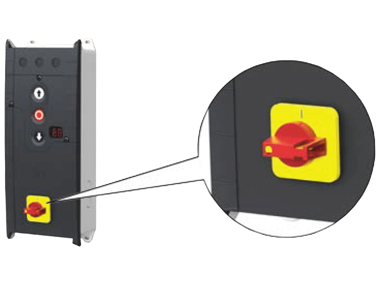 GfA Elektromaten Door Control TS 971 with Mains Switch 3N~400V