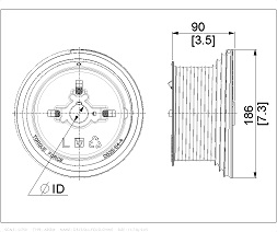 Canimex Torque Force TF D525-54 M134-1375 High Lift Drums 1in Door Weight 454kg Door Height HL 1384mm left hand side