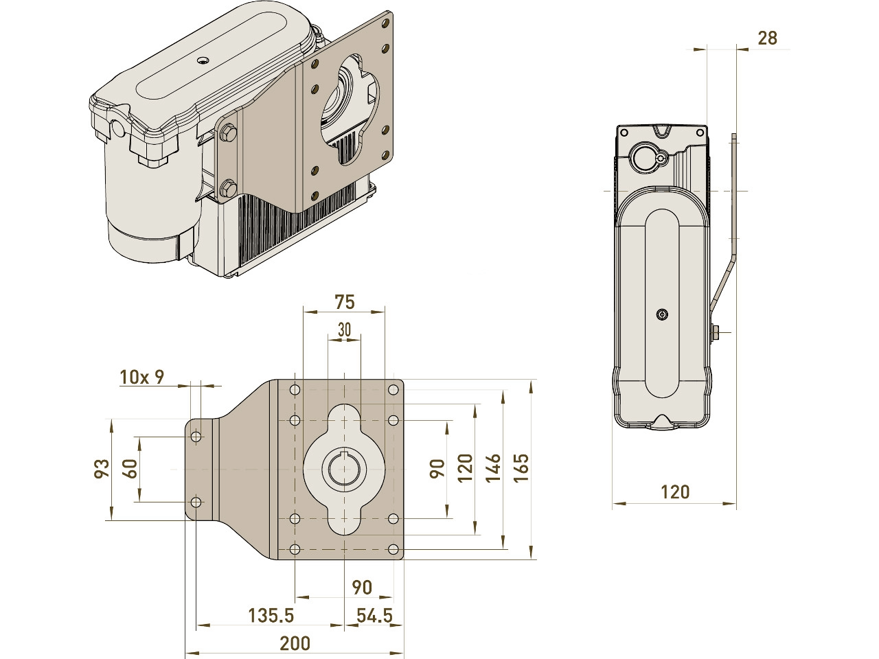 Torque-Support GfA Elektromaten SE-Drives Series SG40 Type A