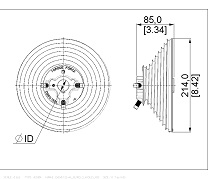 Canimex Torque Force TF D850-132 M216-3350 Vertical Lift Drums 1in Door Weight 386kg Door Height 3308mm left hand side