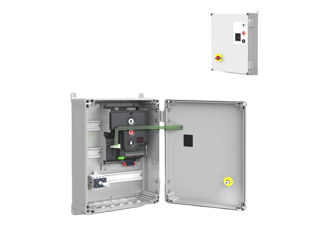 GfA Elektromaten Door Control TS 971 XL Plastic Housing with Mains Switch 3N~400V